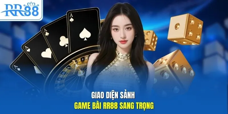 Giao diện sảnh game bài RR88 sang trọng 